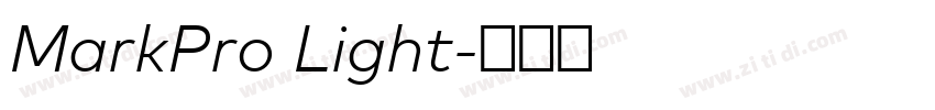 MarkPro Light字体转换